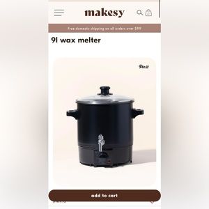 COPY - Makesy 9L Wax Melter (piece broken doesn’t effect anything just cosmetic…